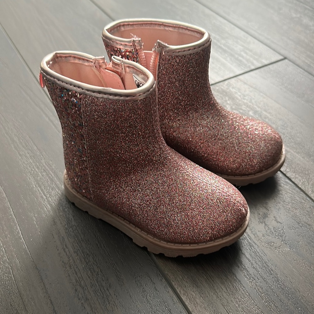 Carters Glitter Pink Booties - Size 5